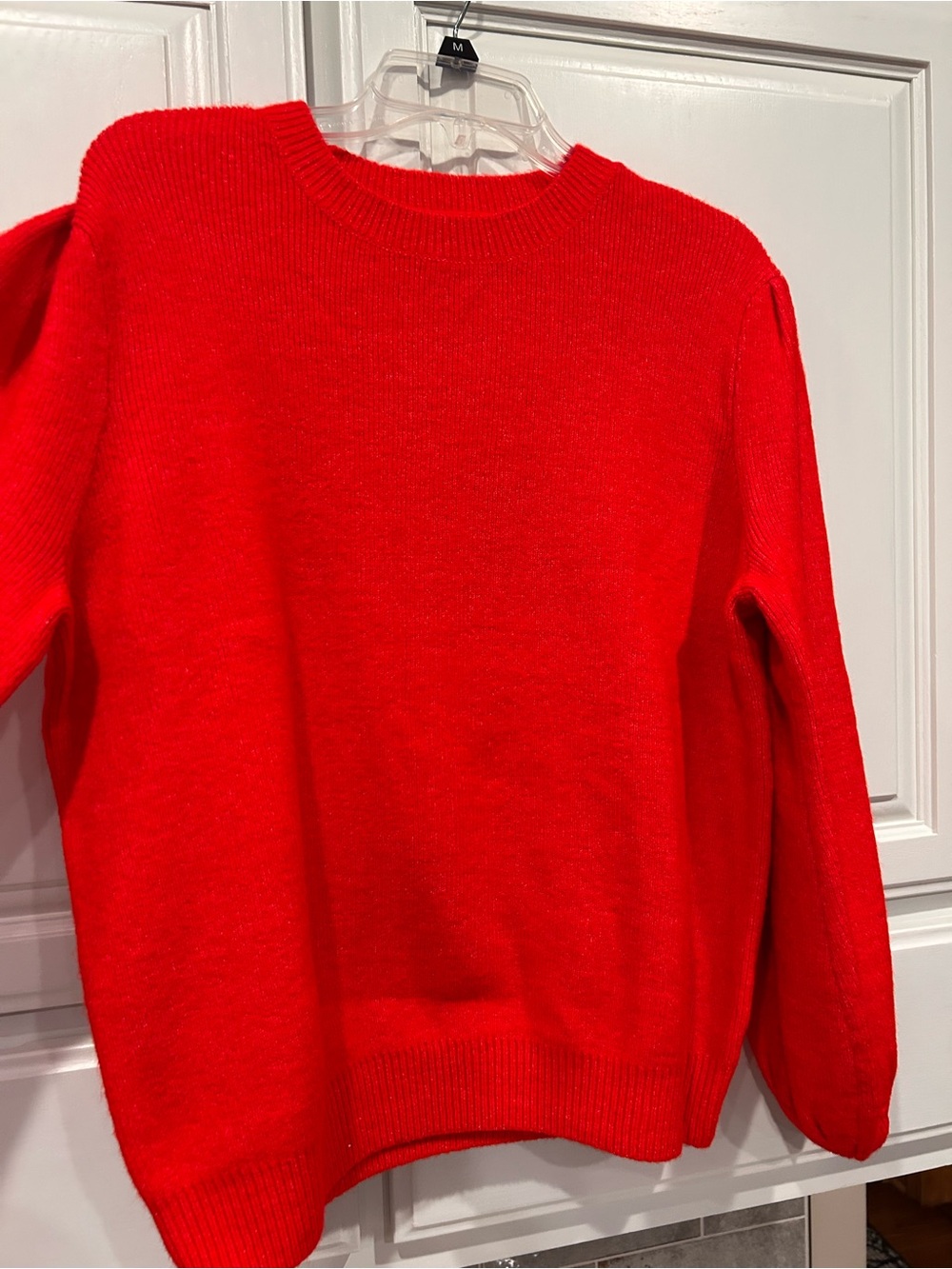 Ces Femme Bright Red Crewneck Sweater. Worn once. Retired & no longer need
